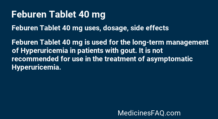 Feburen Tablet 40 mg