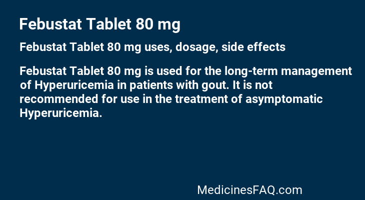 Febustat Tablet 80 mg