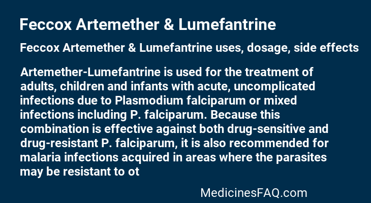 Feccox Artemether & Lumefantrine