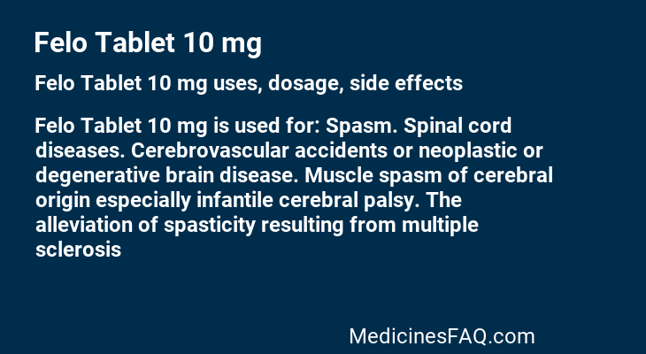 Felo Tablet 10 mg