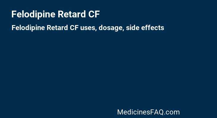 Felodipine Retard CF