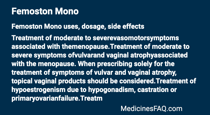Femoston Mono