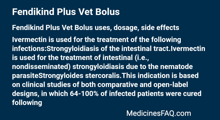 Fendikind Plus Vet Bolus