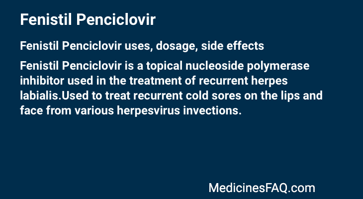 Fenistil Penciclovir