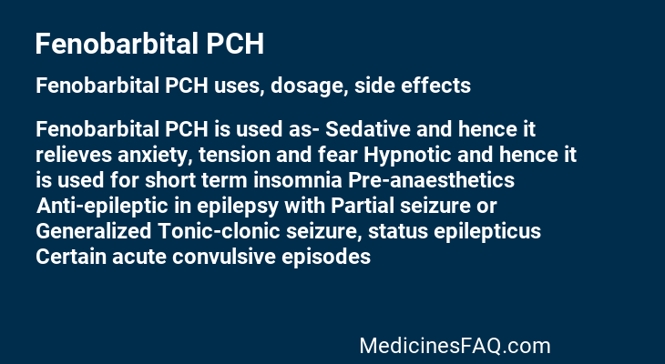 Fenobarbital PCH