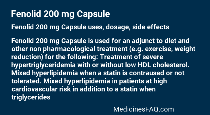 Fenolid 200 mg Capsule