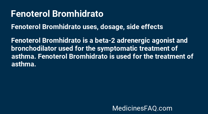 Fenoterol Bromhidrato