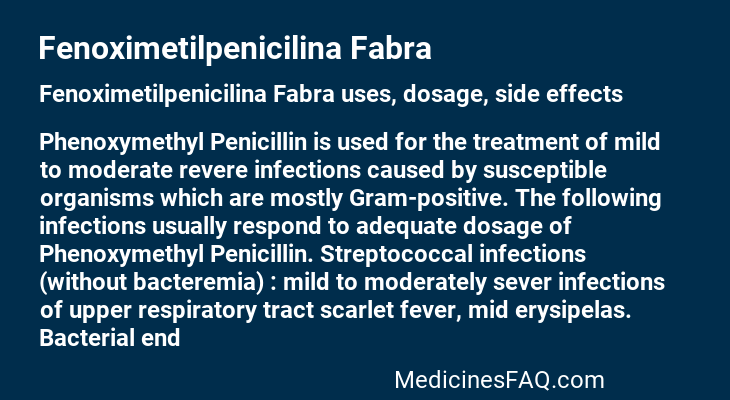 Fenoximetilpenicilina Fabra