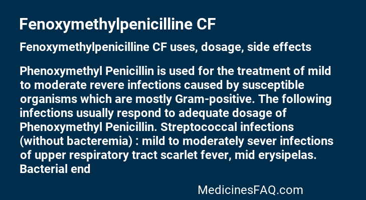 Fenoxymethylpenicilline CF