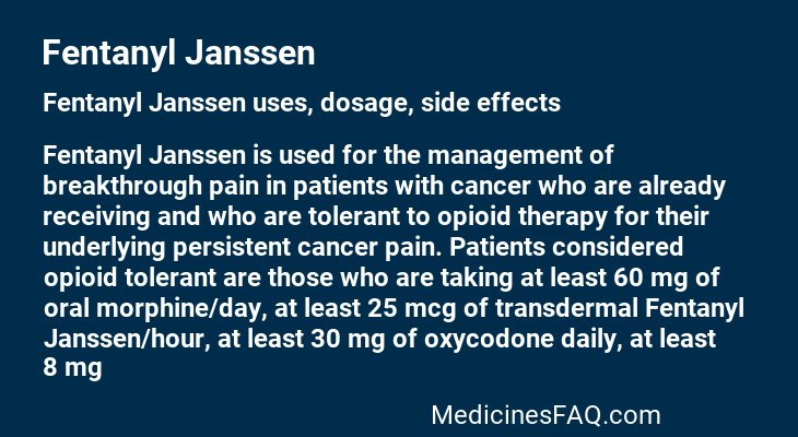 Fentanyl Janssen