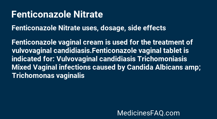 Fenticonazole Nitrate