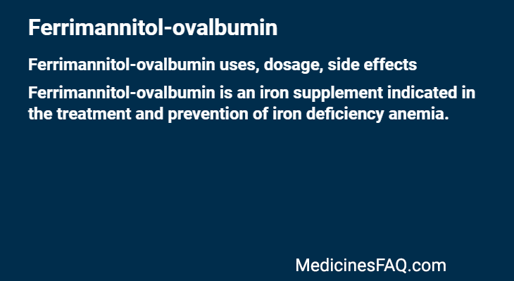 Ferrimannitol-ovalbumin
