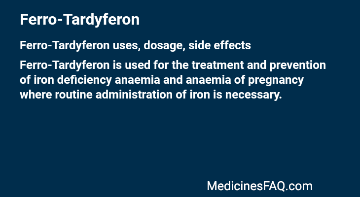Ferro-Tardyferon