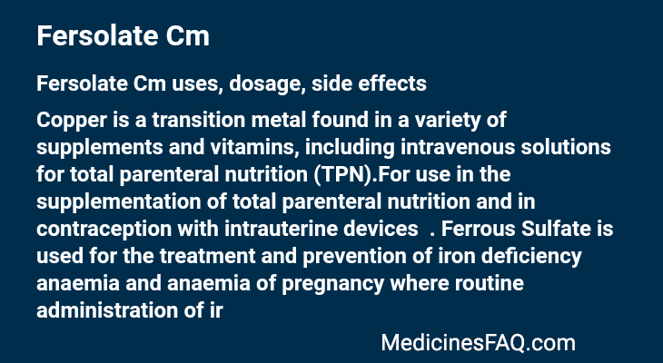 Fersolate Cm