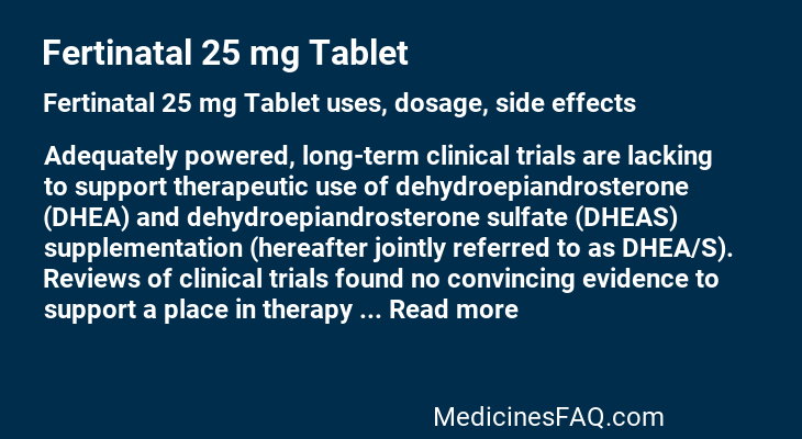 Fertinatal 25 mg Tablet