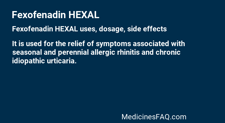 Fexofenadin HEXAL
