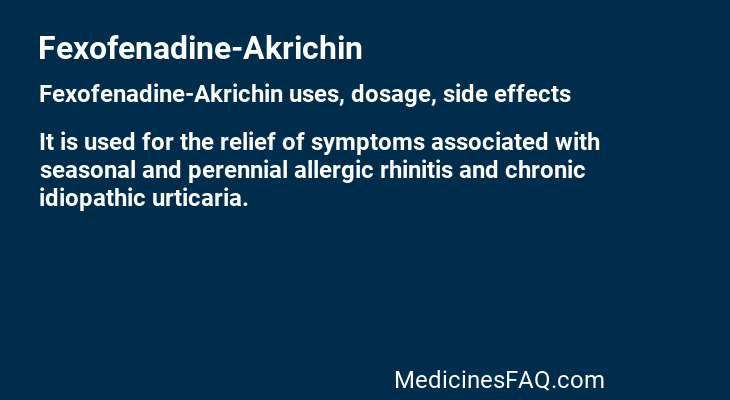 Fexofenadine-Akrichin