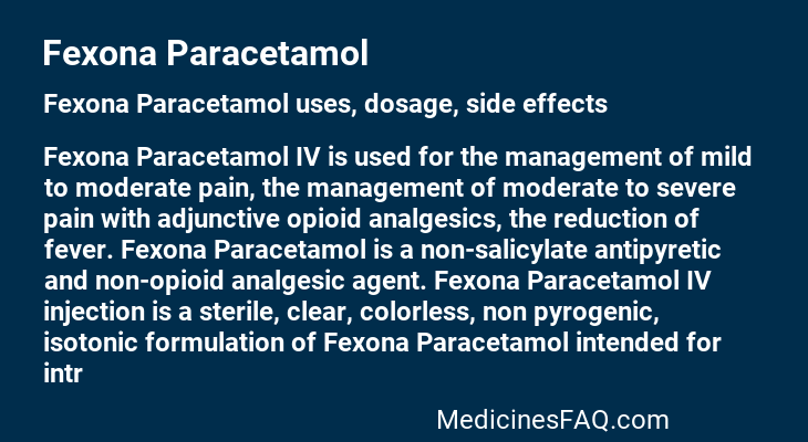 Fexona Paracetamol