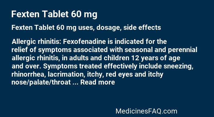 Fexten Tablet 60 mg