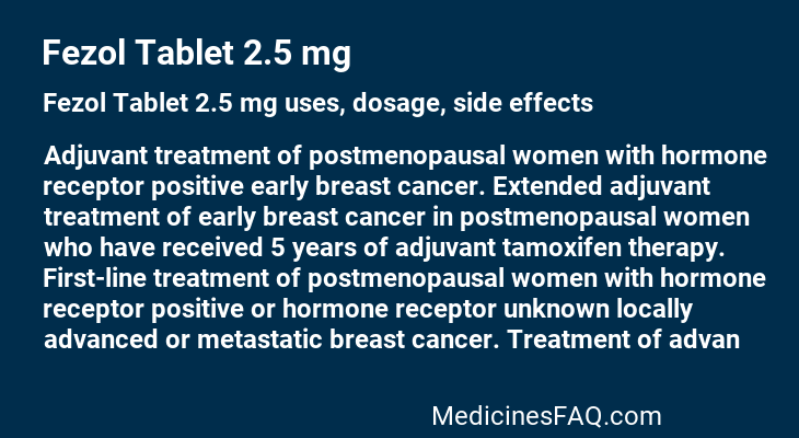 Fezol Tablet 2.5 mg