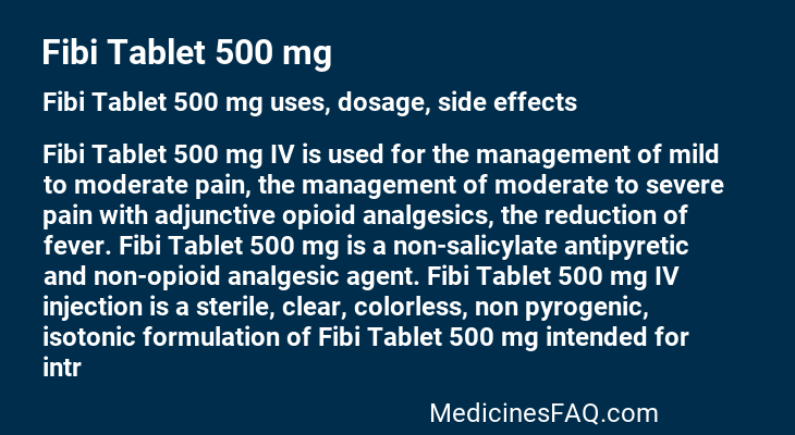 Fibi Tablet 500 mg