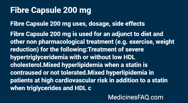 Fibre Capsule 200 mg