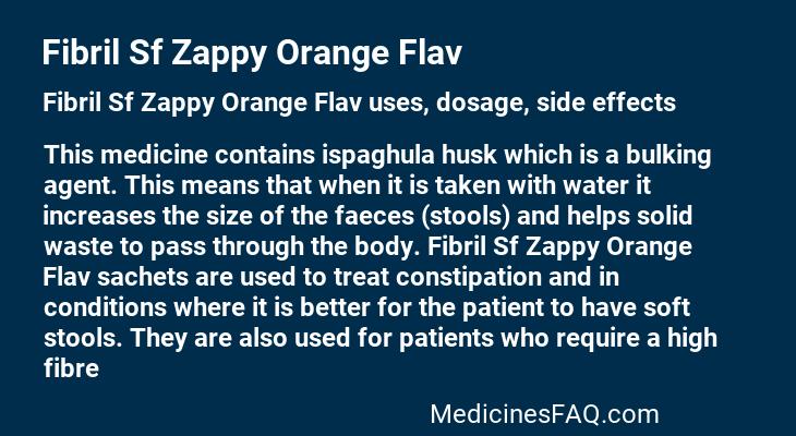 Fibril Sf Zappy Orange Flav