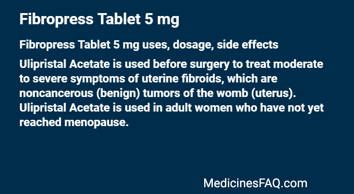 Fibropress Tablet 5 mg