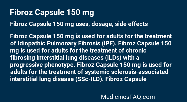 Fibroz Capsule 150 mg