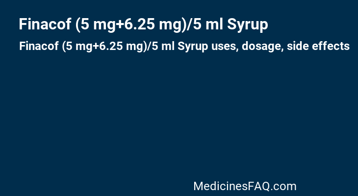 Finacof (5 mg+6.25 mg)/5 ml Syrup