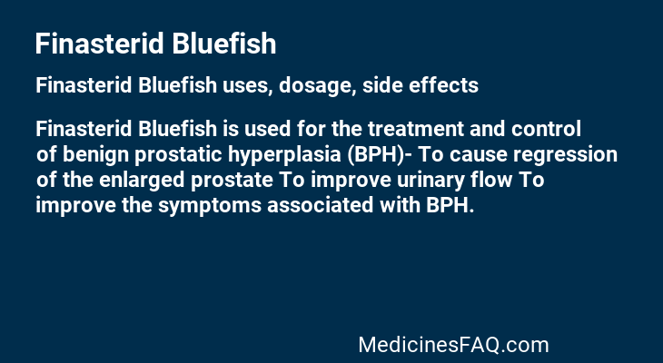 Finasterid Bluefish