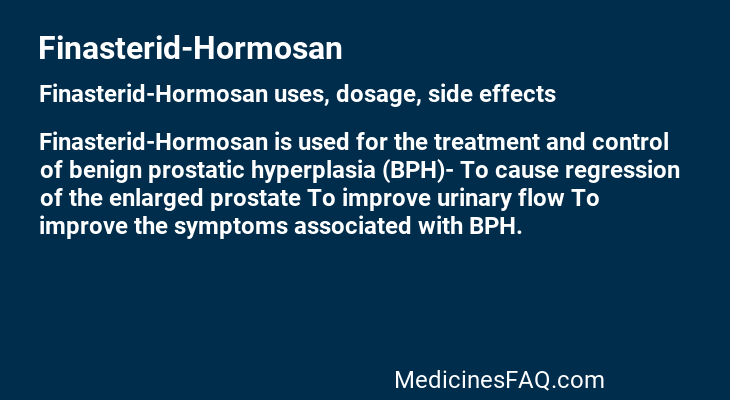 Finasterid-Hormosan