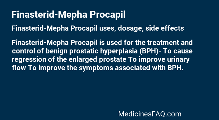 Finasterid-Mepha Procapil