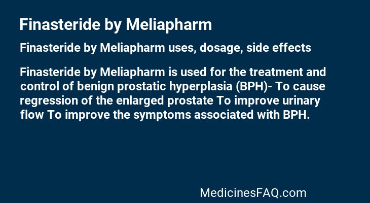 Finasteride by Meliapharm