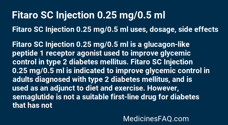 Fitaro SC Injection 0.25 mg/0.5 ml