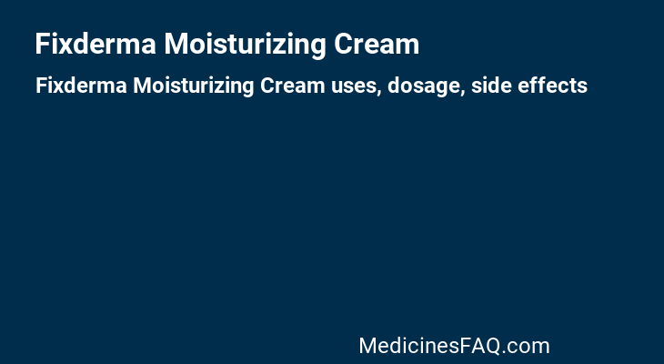 Fixderma Moisturizing Cream