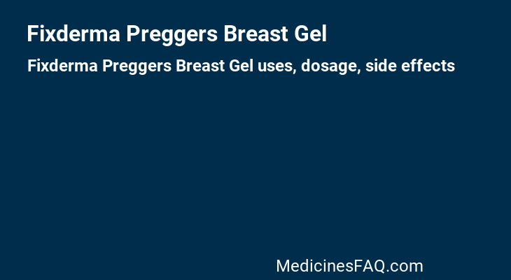 Fixderma Preggers Breast Gel