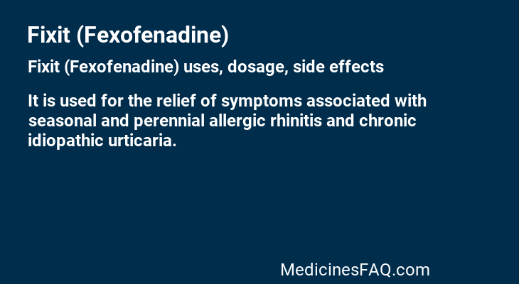 Fixit (Fexofenadine)