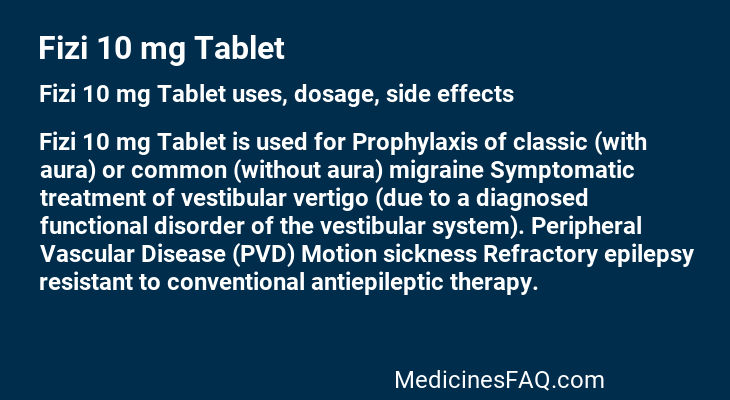 Fizi 10 mg Tablet