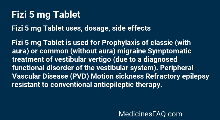 Fizi 5 mg Tablet