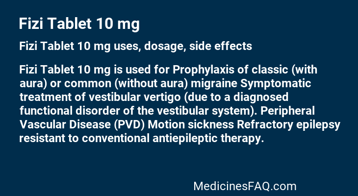 Fizi Tablet 10 mg