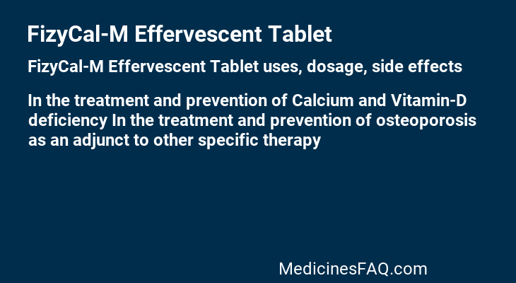 FizyCal-M Effervescent Tablet