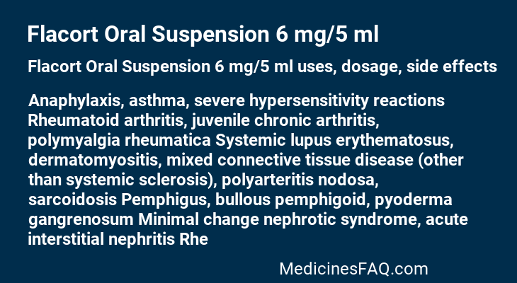 Flacort Oral Suspension 6 mg/5 ml