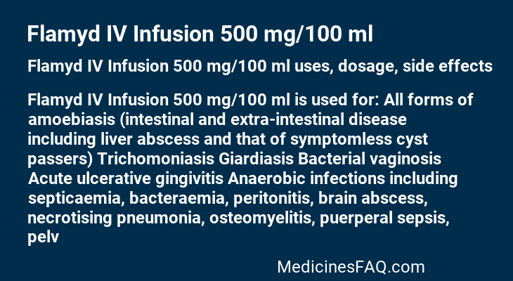 Flamyd IV Infusion 500 mg/100 ml