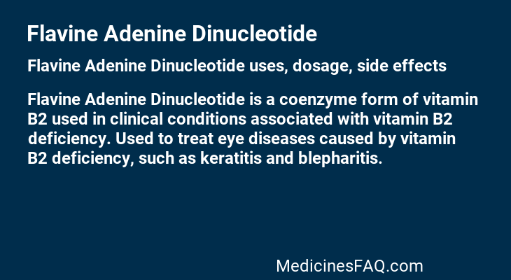 Flavine Adenine Dinucleotide