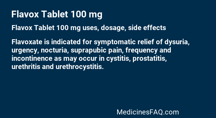 Flavox Tablet 100 mg