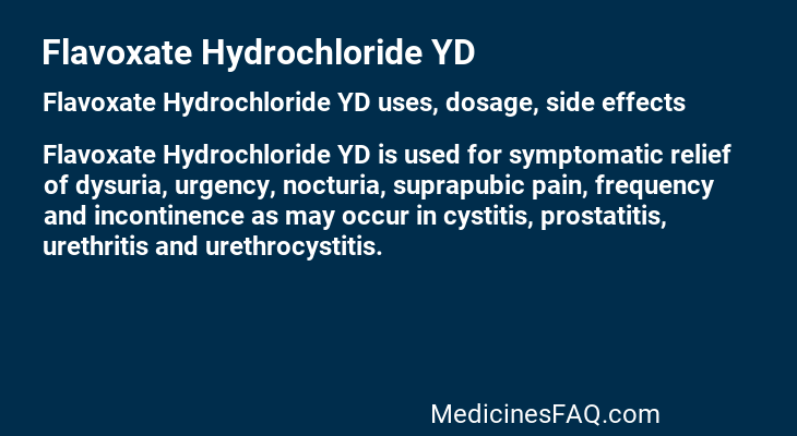 Flavoxate Hydrochloride YD