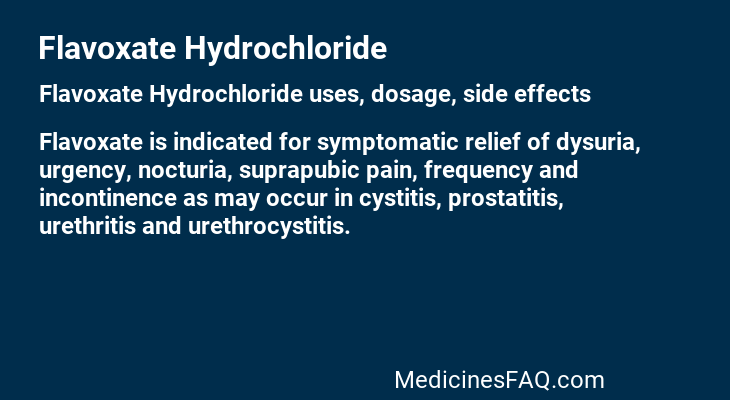 Flavoxate Hydrochloride