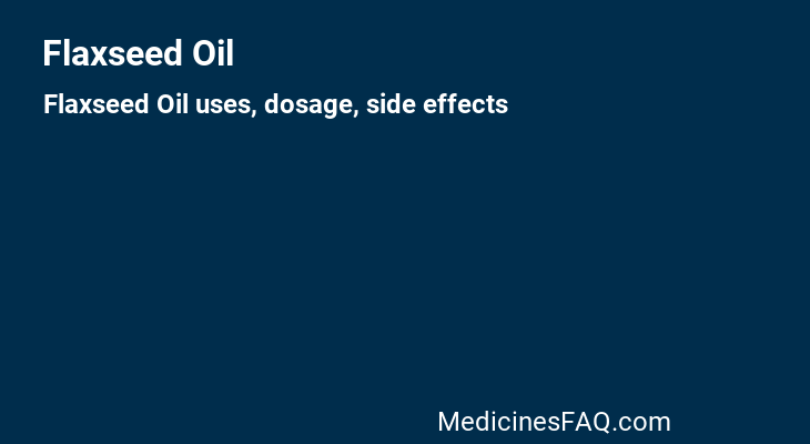 Flaxseed Oil