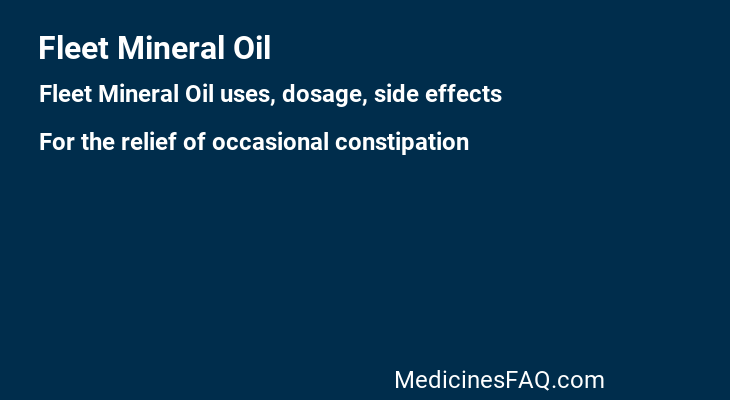 Fleet Mineral Oil